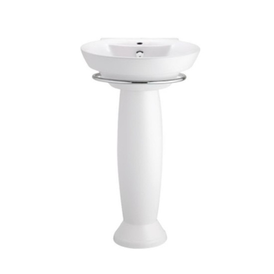 BASIN WITH PEDESTAL