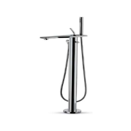 Single Lever Deck Mounted Tub Filler With Hand Shower