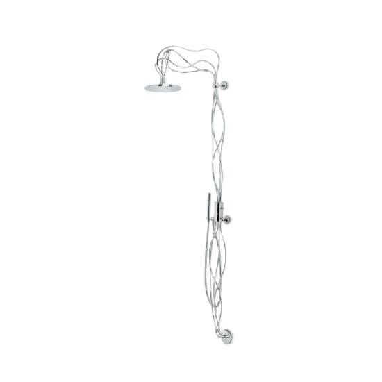 Exposed Single-Lever Shower Mixer With Hand Shower