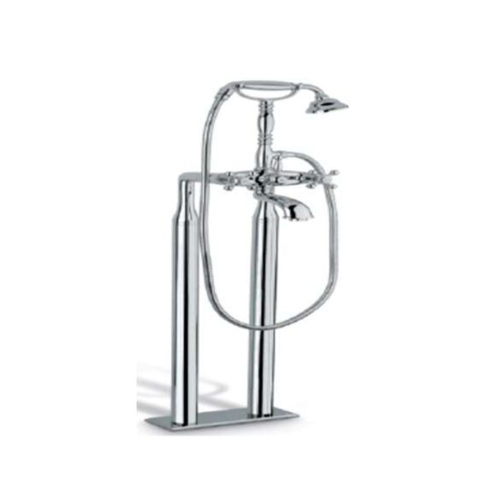 Single Lever Deck Mounted Tub filler with Hand Shower